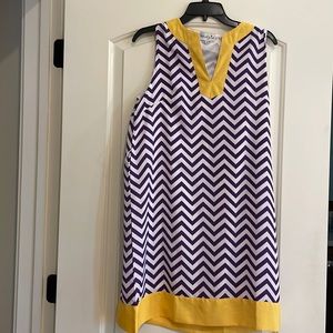Mudpie Purple and Gold Dress